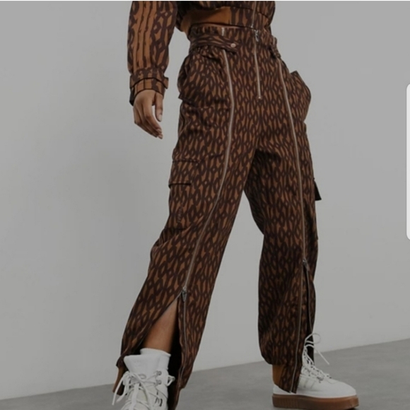 adidas x IVY PARK Tan Monogram Zip Track Pants - Picture 7 of 7